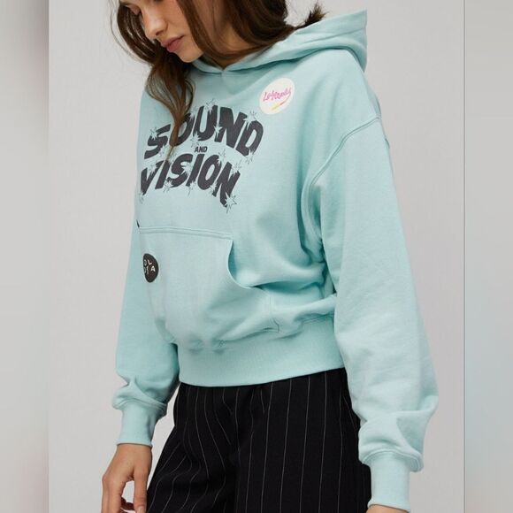 Daydreamer LA Sound And Vision Patch Pocket Graphic Hoodie NWT - Picture 11 of 16